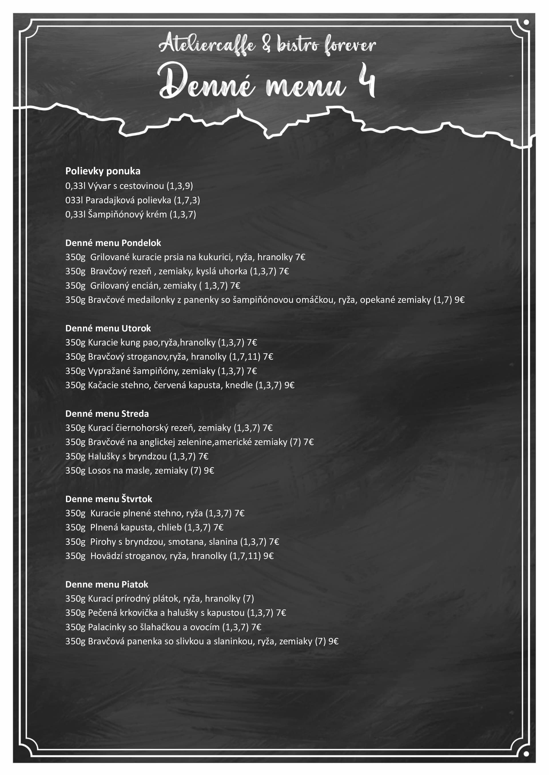 Denné menu